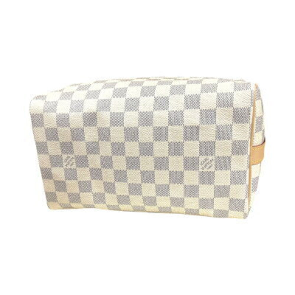 Louis Vuitton Speedy Bandouliere Damier Azur White Shoulder Bag Canvas White - Picture 5 of 8